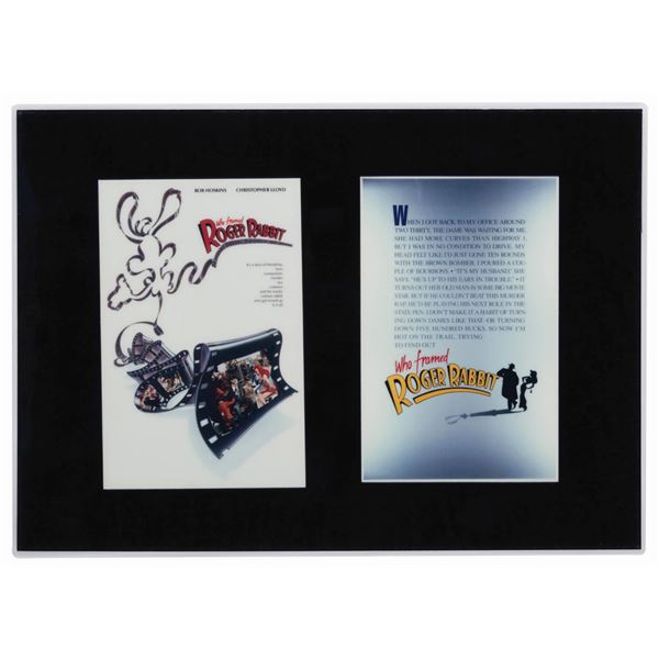 A Laminated Print of "Who Framed Roger Rabbit" Poster Concepts.