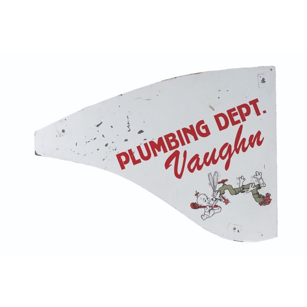 A Disney Studio Plumbing Department Bicycle Shield.