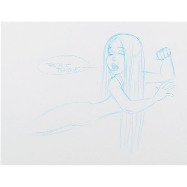 An Early"The Little Mermaid" Development Drawing.
