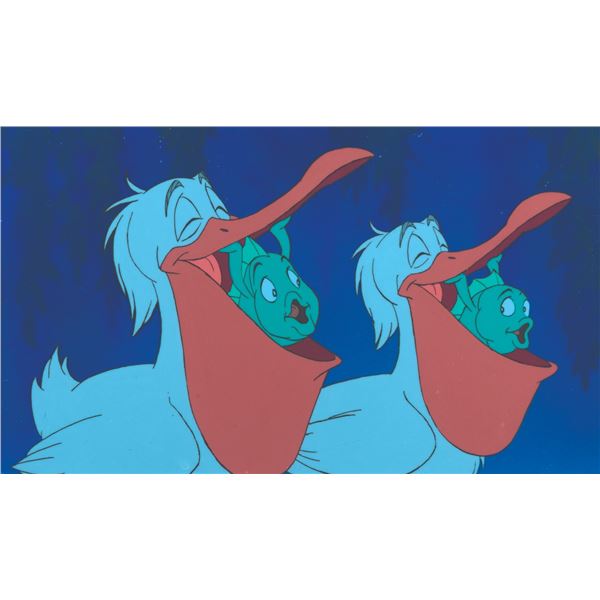 A"The Little Mermaid" Production Cel and Background.