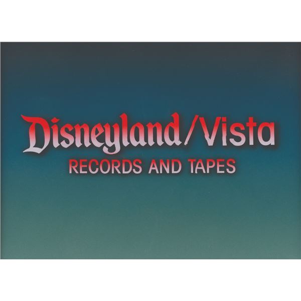 A Disneyland/Vista Records and Tapes Title Cel.