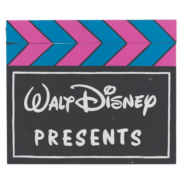 A Walt Disney Presents Clapperboard Prop.