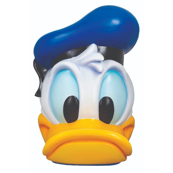 A Donald Duck Disney Store Merchandise Display.