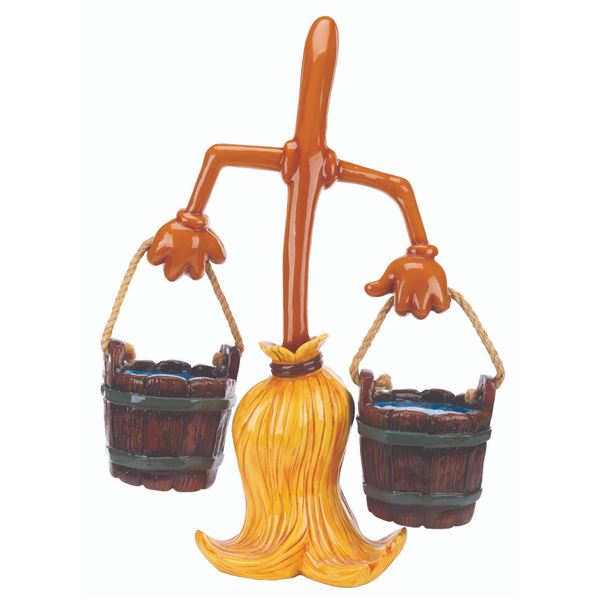 A Disney Store "Fantasia" Enchanted Broom Display Figure.