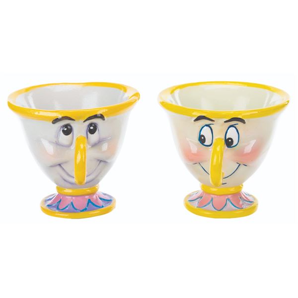 A Pair of "Beauty and the Beast" Disney Store Display Figures.