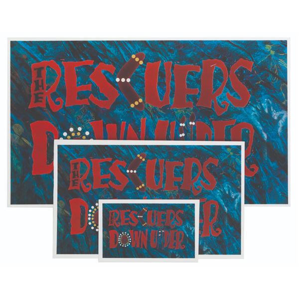 Three"The Rescuers Down Under" CAPS Test Prints.