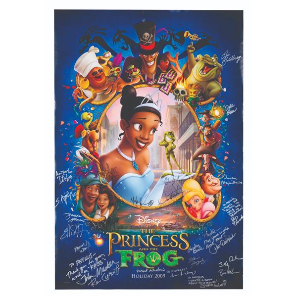 A Multi-Signed "The Princess and the Frog" One-Sheet.