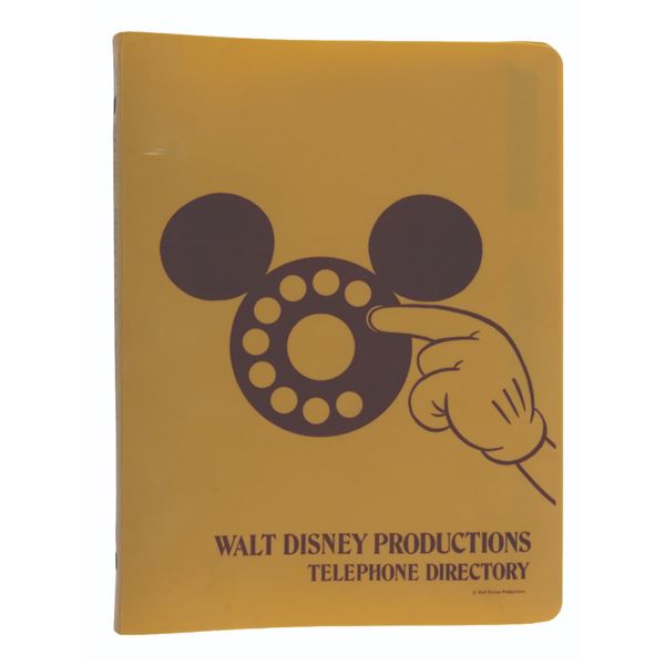 A Walt Disney Productions Telephone Directory.