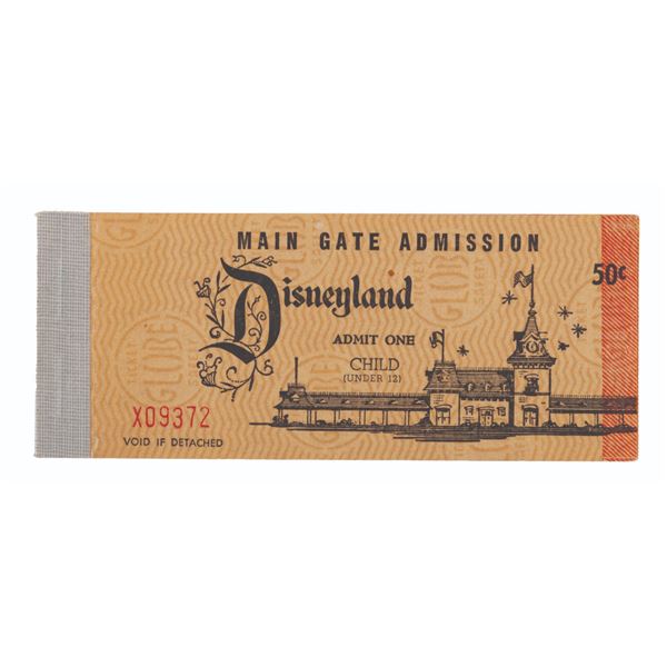 A Rare 1955 Complete Child Ticket Book.