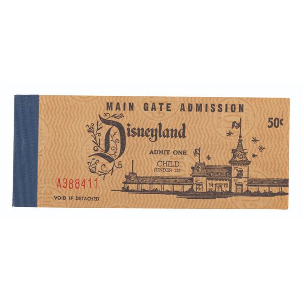 A 1956 Complete Child Ticket Book.