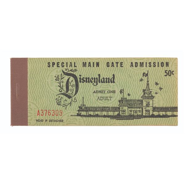 A 1956 Complete Adult Ticket Book.