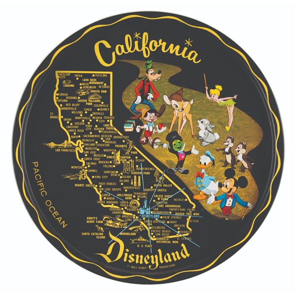 A Disneyland California Map Tray.