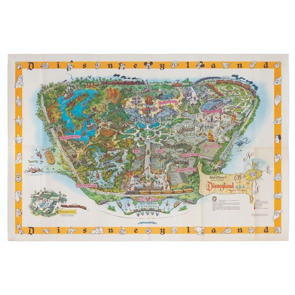 A 1958-B Disneyland Souvenir Fun Map.