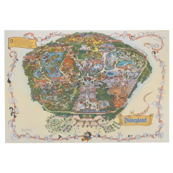 A 2001 Disneyland Souvenir Map.
