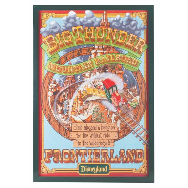 A "The Goldbergs" Big Thunder Mountain Railroad Poster Prop.