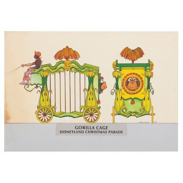 An Original Disneyland Christmas Parade Float Design.