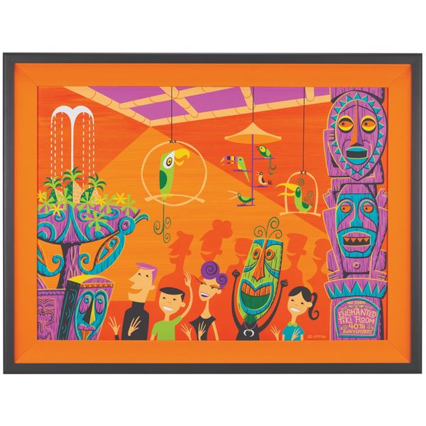 The SHAG Enchanted Tiki Room 40th Anniversary Original Painting.