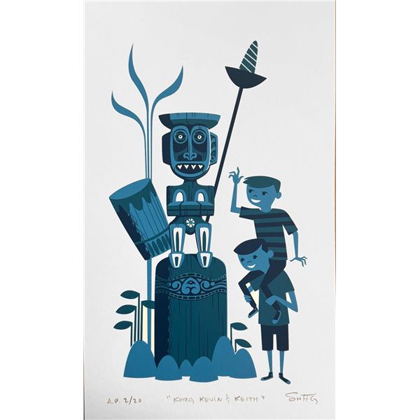 A SHAG Enchanted Tiki Room"Koro, Kevin, and Keith" Artist’s Proof.