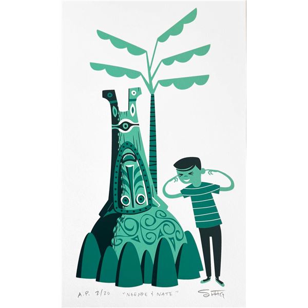 A SHAG Enchanted Tiki Room"Ngende and Nate" Artist’s Proof.