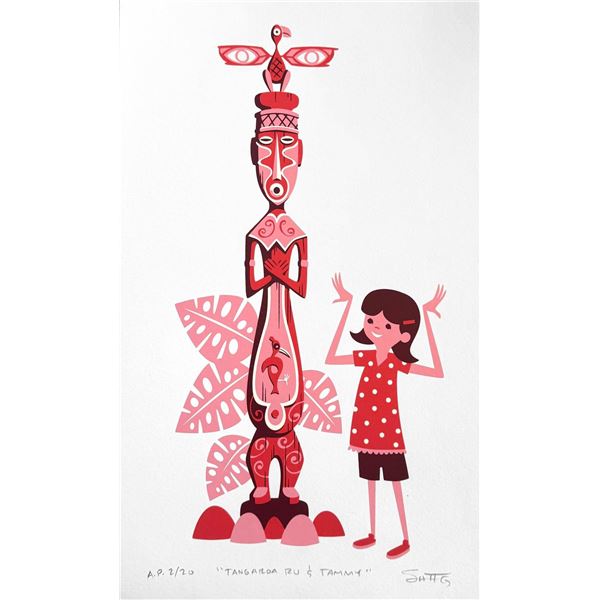A SHAG Enchanted Tiki Room"Tangaroa Ru and Tammy" Artist’s Proof.