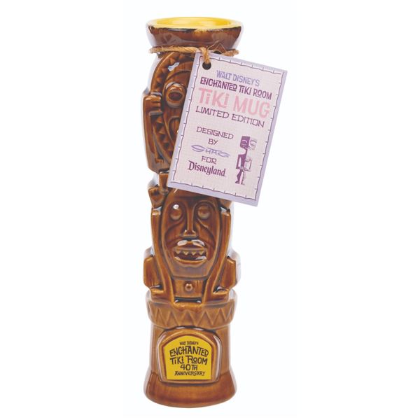 A SHAG Enchanted Tiki Room 40th Anniversary Totem Mug.