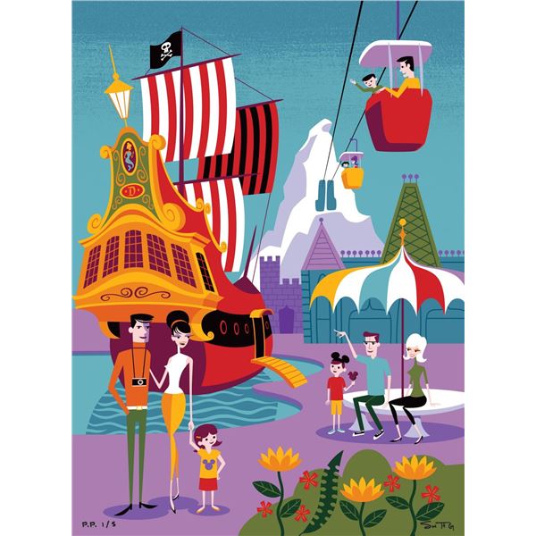 A SHAG "Morning in the Magic Kingdom" Printer's Proof.