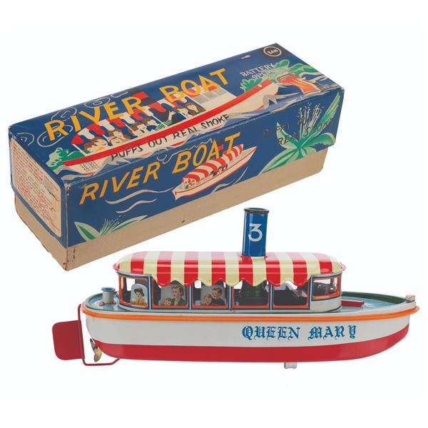 A Japanese Jungle Cruise-Inspired Tin River Boat.