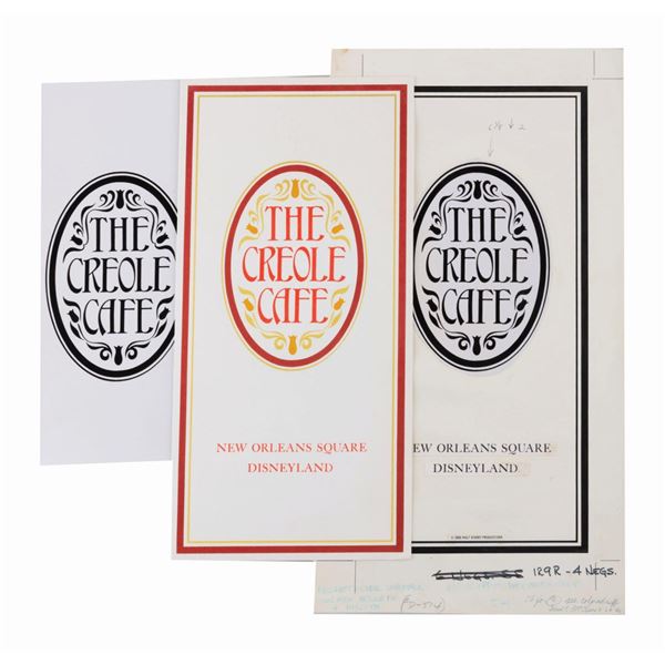The Creole Cafe Menu and Cover Development Art.