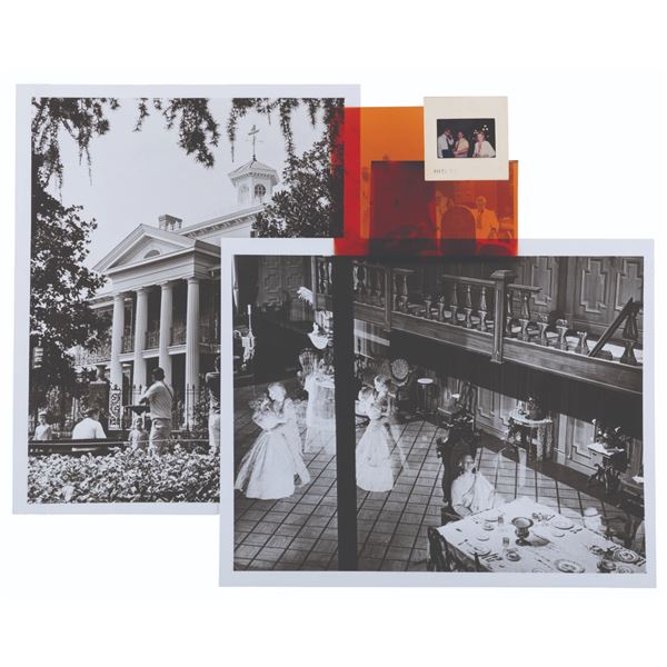 A Pair of Haunted Mansion Behind-the-Scenes Negatives.