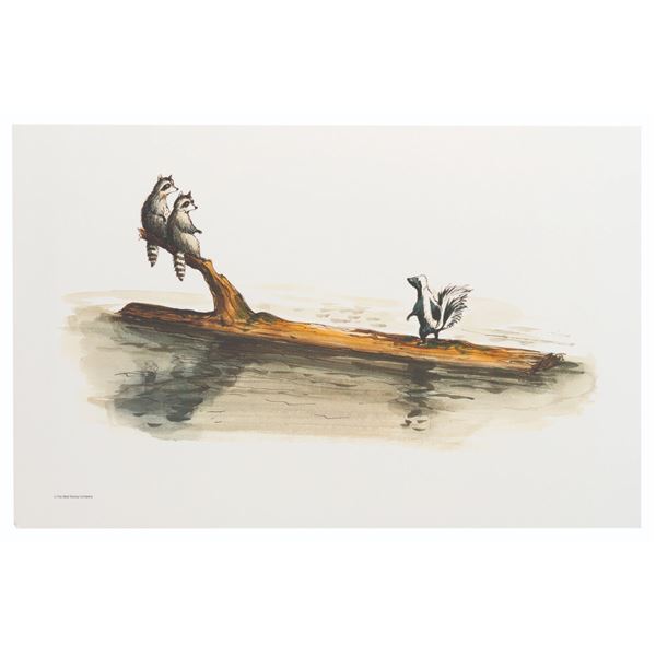 A Disneyland Rivers of America Concept Artwork Print.