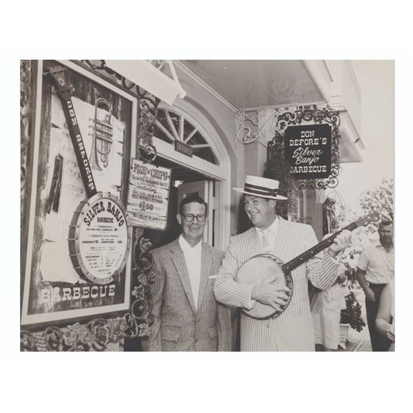 A Publicity Photo of Don DeFore at Silver Banjo Restaurant at Disneyland.
