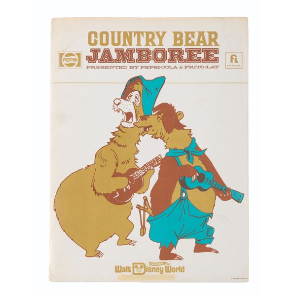 A Country Bear Jamboree Press Kit.