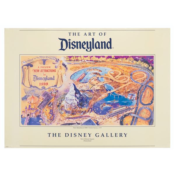 A Disney Gallery New Attractions of 1959 Poster.