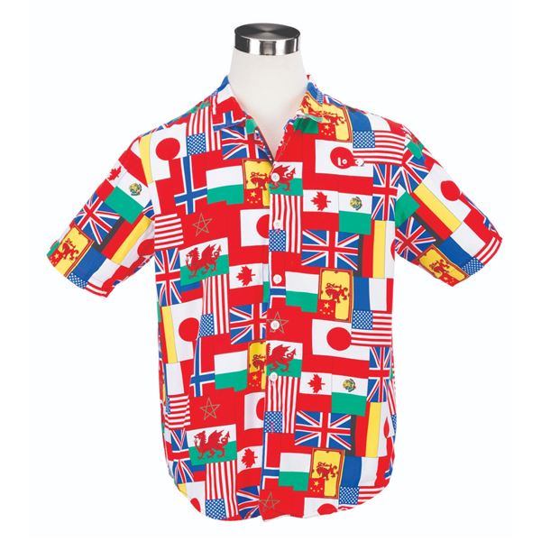 An Epcot World Showcase Cast Member Shirt.