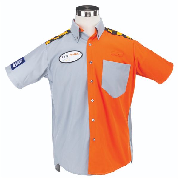 A Test Track Cast Member Shirt.