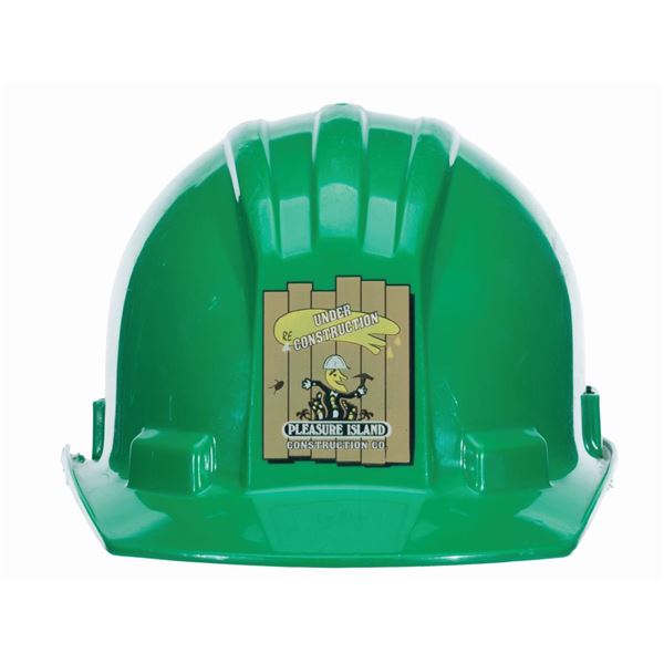 A Pleasure Island Construction Hard Hat.