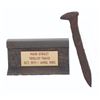 Image 1 : A Main St. Trolley Track Gift and Walt Disney World Railroad Spike.