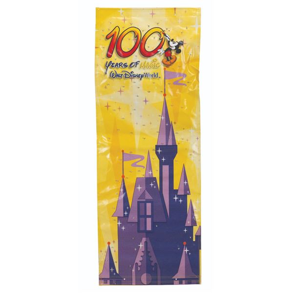 A"100 Years of Magic" Light-Up Magic Kingdom Banner.