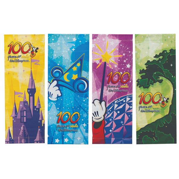 A Set of Four"100 Years of Magic" Banners.