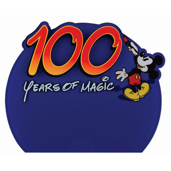 A Walt Disney World "100 Years of Magic" Sign.