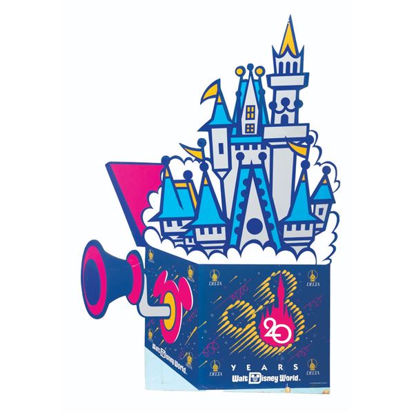 A Walt Disney World 20 Years Delta Display.