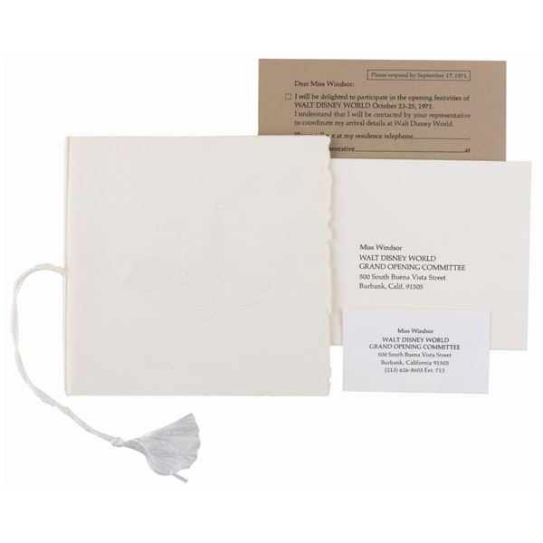 A Walt Disney World Grand Opening Invitation.