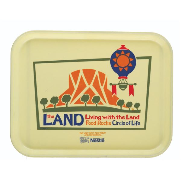 An Epcot Living with the Land Yellow Tray.