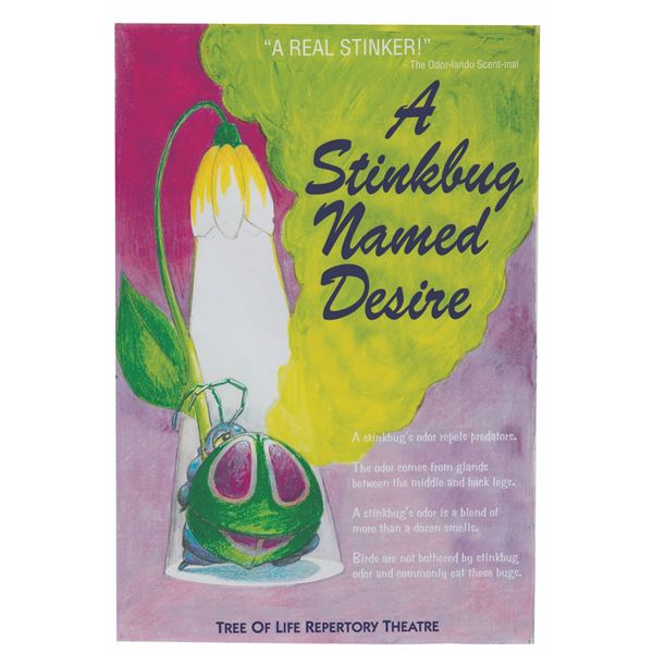 A Prototype "A Stinkbug Named Desire" Queue Poster.