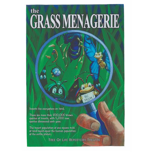 A Prototype "The Grass Menagerie" Queue Poster.