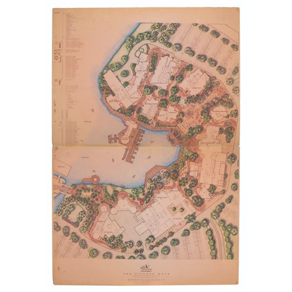 A Walt Disney World Village Marketplace Layout Plan.