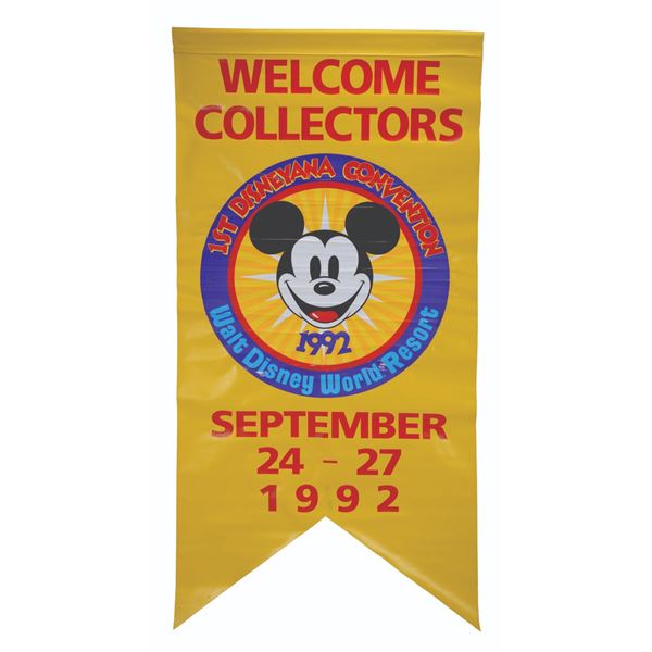 A 1st Disneyana Convention Welcome Banner.