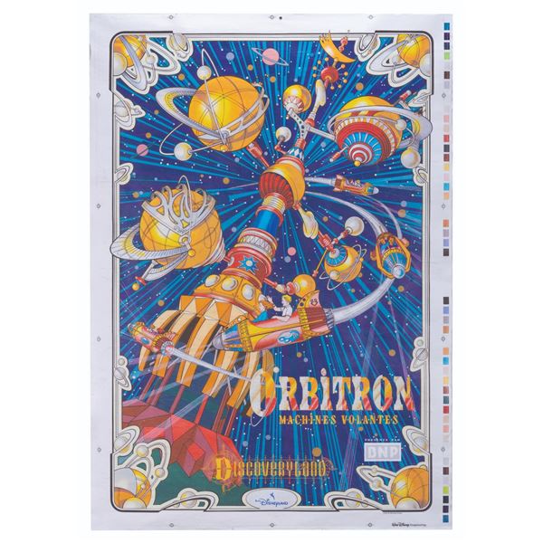 A Euro Disney Orbitron Attraction Poster.