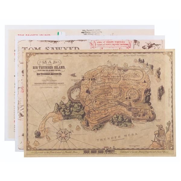 A Rare "Big Thunder Island" Map Prototype.