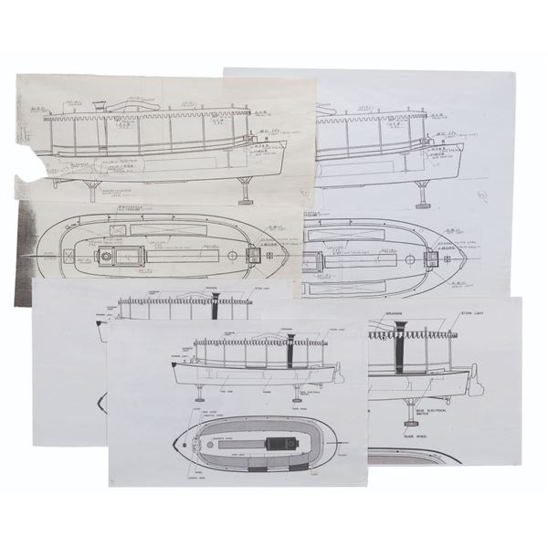 A Collection of Tokyo Disneyland Jungle Cruise Boat Schematics.